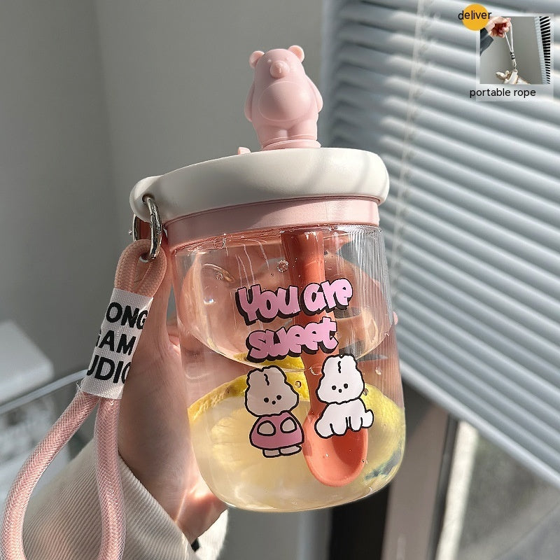 Water Cup Girl Cute Straw Blending Cup - The Number 1 Things