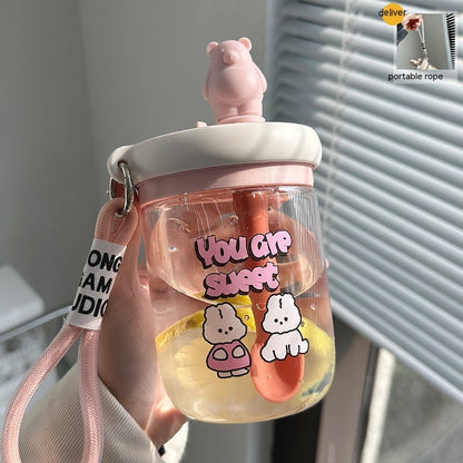 Water Cup Girl Cute Straw Blending Cup - The Number 1 Things