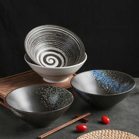 Large Ceramic Tableware Suit Bamboo Hat Large Bowl - The Number 1 Things