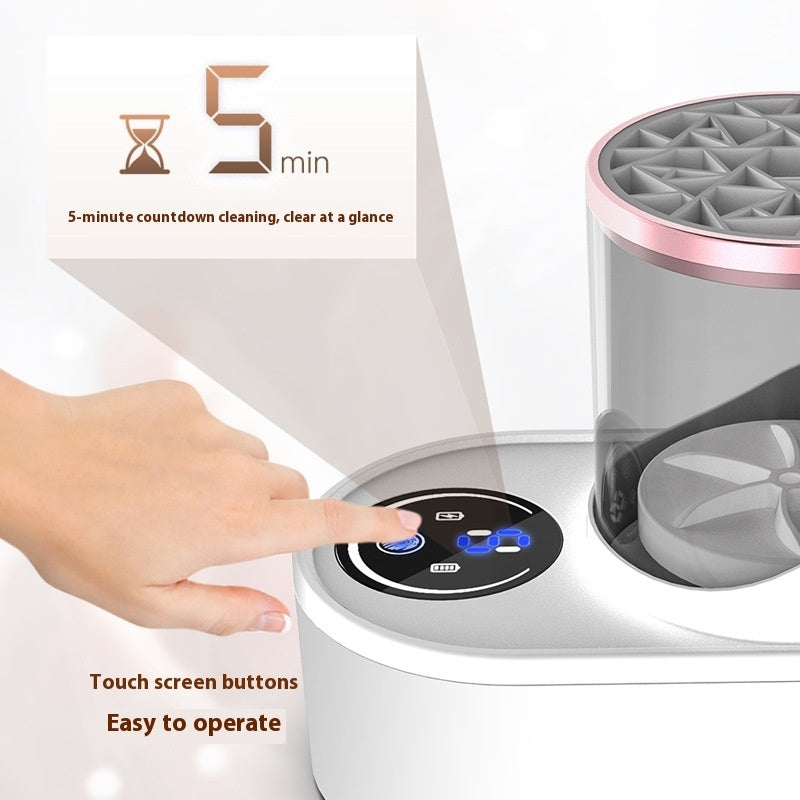 Electric Makeup Brush Cleaner Rechargeable Makeup Brushes Cleaning Tool Automatic Makeup Brush Cleaning Stand Device - The Number 1 Things