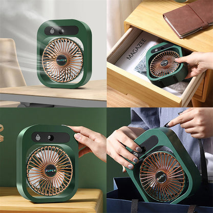 Air Conditioning Fan Desk Misting Fan Air Cooler Cooling USB Rechargeable Humidifier Portable Spray Fan With 3 Wind Speeds Mist Fan For Home - The Number 1 Things