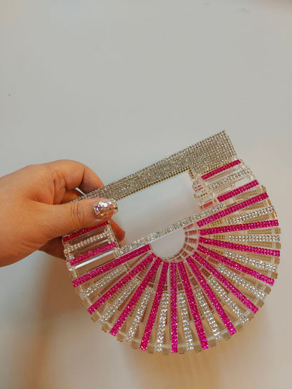 Rhinestone Rhinestone Acrylic Chain Vegetable Basket Crossbody Bag - The Number 1 Things