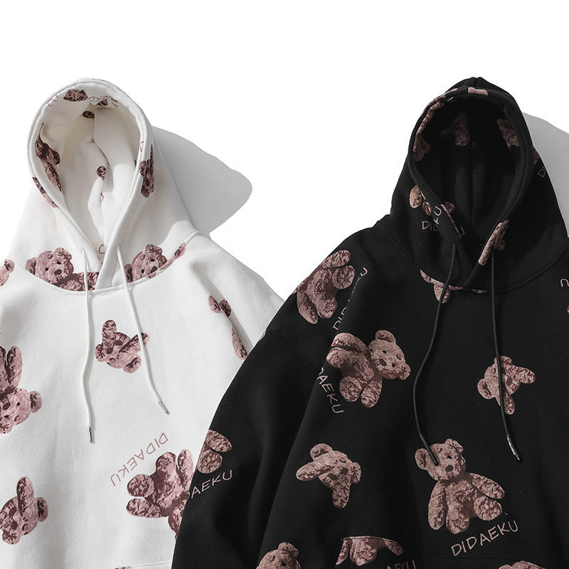 Bear printed couple's sweater