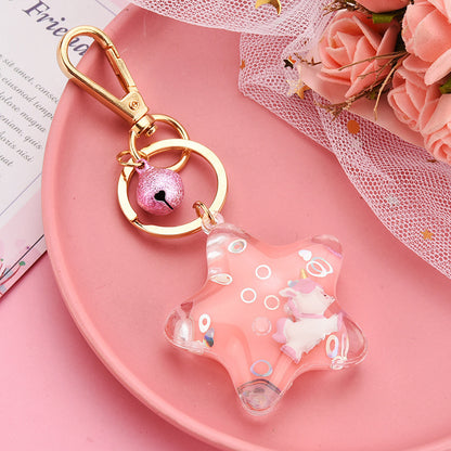 New Trendy Acrylic Five-pointed Star Keychain Boutique - The Number 1 Things
