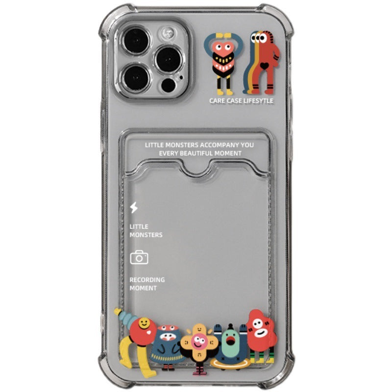 iPhone Cover With Card Holder Cartoon iPhone Case