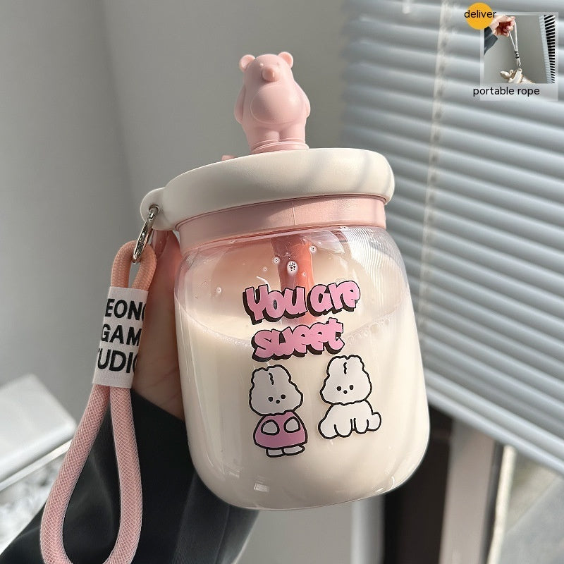Water Cup Girl Cute Straw Blending Cup - The Number 1 Things