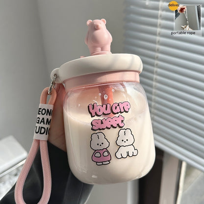 Water Cup Girl Cute Straw Blending Cup - The Number 1 Things