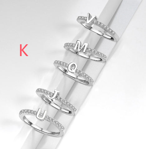 S925 Sterling Silver New Style Micro-inlaid Letters Ring - The Number 1 Things