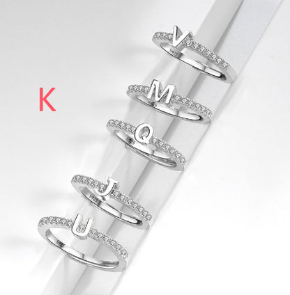 S925 Sterling Silver New Style Micro-inlaid Letters Ring - The Number 1 Things