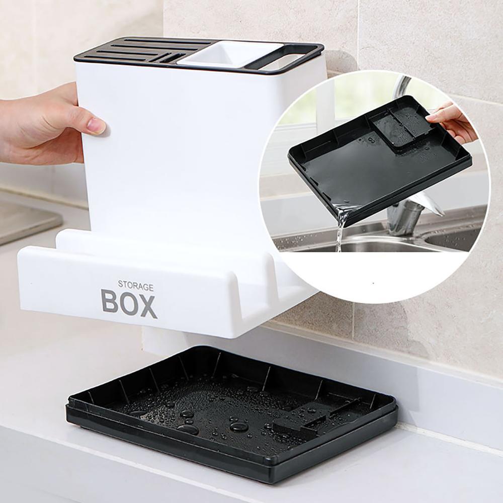 Tableware Storage Holders Kitchen Knife Plastic Storages Racks For Kitchen Convenience Cabinet Kitchen Gadgets - The Number 1 Things