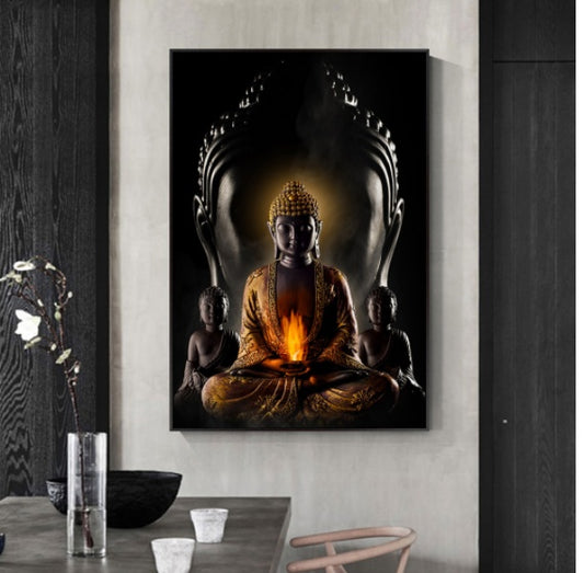 God Buddha Wall Art Canvas Modern Buddha Canvas Art Paintings On The Wall Canvas Pictures Buddhism Posters Wall Decor - The Number 1 Things