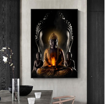 God Buddha Wall Art Canvas Modern Buddha Canvas Art Paintings On The Wall Canvas Pictures Buddhism Posters Wall Decor - The Number 1 Things