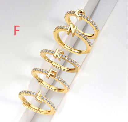 S925 Sterling Silver New Style Micro-inlaid Letters Ring - The Number 1 Things