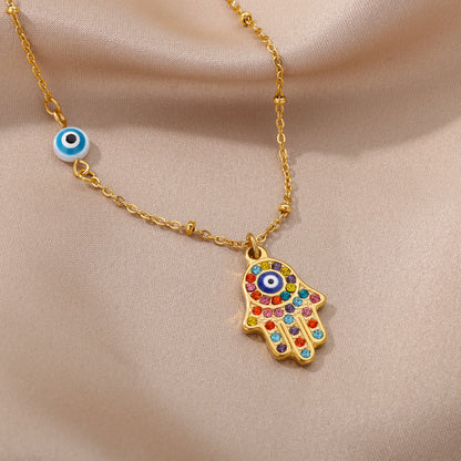 Fashionable Zircon Pendant Fatima Palm - The Number 1 Things