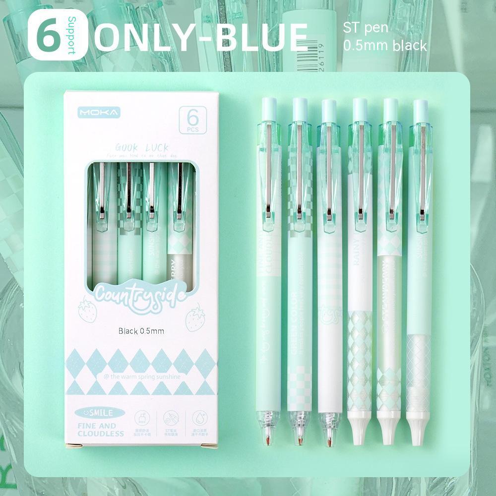 Carbon Pressing Cute Black Quick-drying Gel Pen