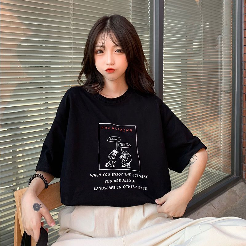 Japanese Style Girlish Style Cotton Short Sleeve T-shirt Women's New - The Number 1 Things