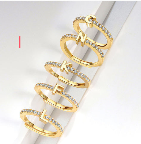 S925 Sterling Silver New Style Micro-inlaid Letters Ring - The Number 1 Things
