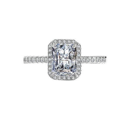Women's Sterling Silver Moissanite Closed Ring - The Number 1 Things