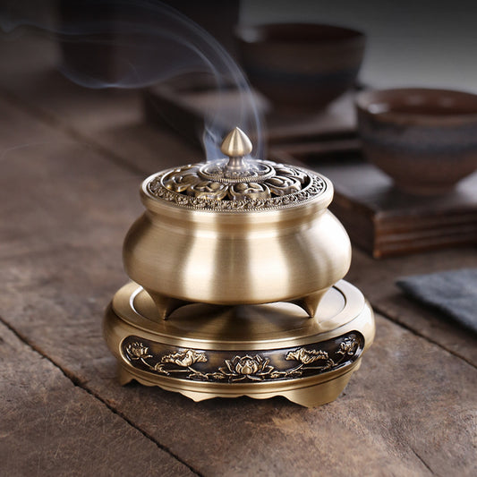 Home Indoor Hollow Lotus Cover Incense Burner - The Number 1 Things