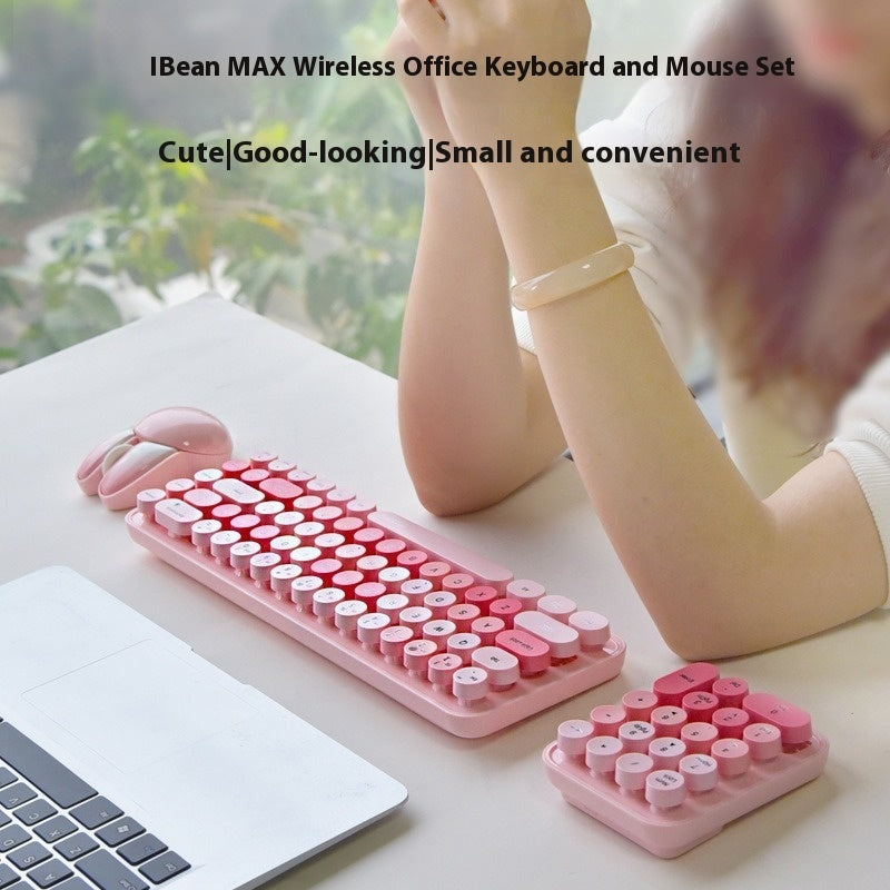 Wireless Keyboard And Mouse Three-piece Suit Cute Portable - The Number 1 Things