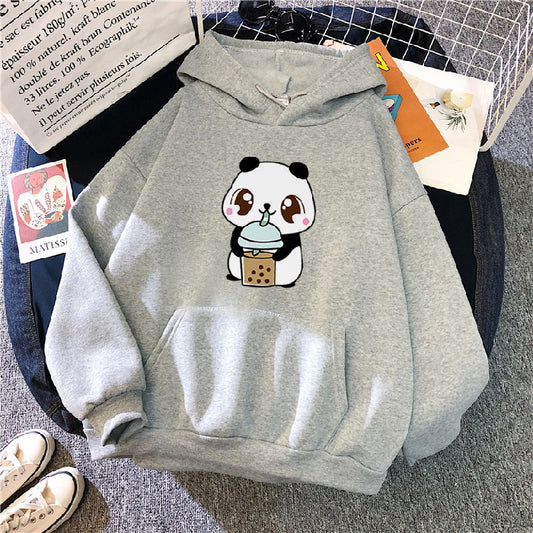 Lazy Style Loose Korean Style Hooded Top - The Number 1 Things