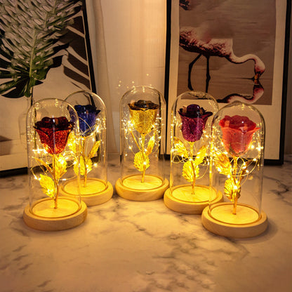 Eternal Rose Flowers LED Light In Glass Cover Best Gifts - The Number 1 Things