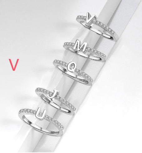 S925 Sterling Silver New Style Micro-inlaid Letters Ring - The Number 1 Things