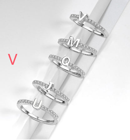 S925 Sterling Silver New Style Micro-inlaid Letters Ring - The Number 1 Things