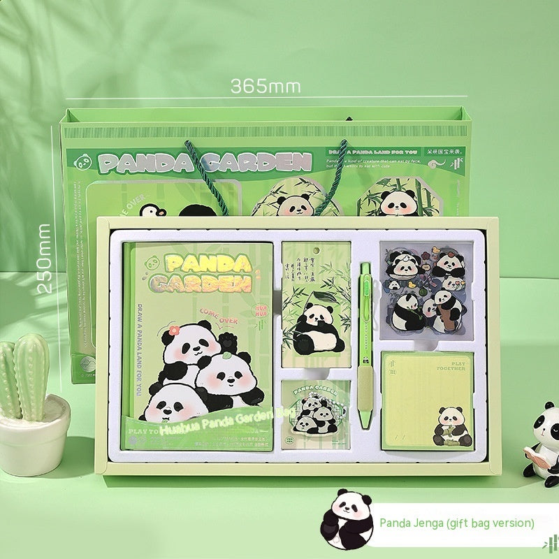 Flower Panda Series Hand Account Gift Box Stationery Suit