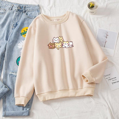 New Printed Sweater Loose Casual Men And Women Loose Round Neck Top - The Number 1 Things
