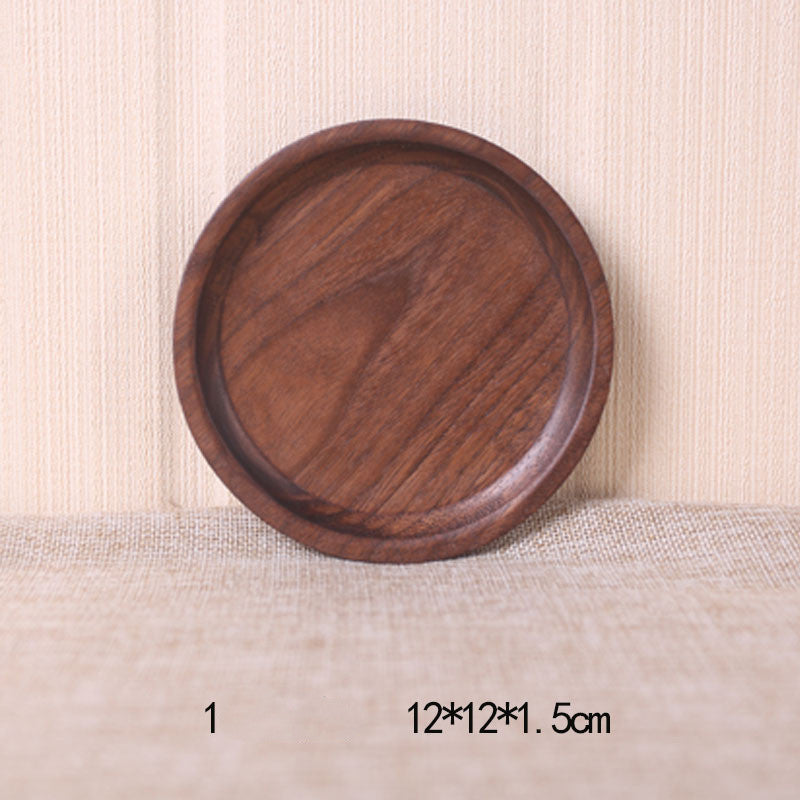 Japanese Style Wooden Black Walnut Rectangular Dinner Plate - The Number 1 Things