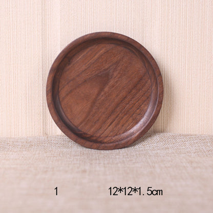Japanese Style Wooden Black Walnut Rectangular Dinner Plate - The Number 1 Things