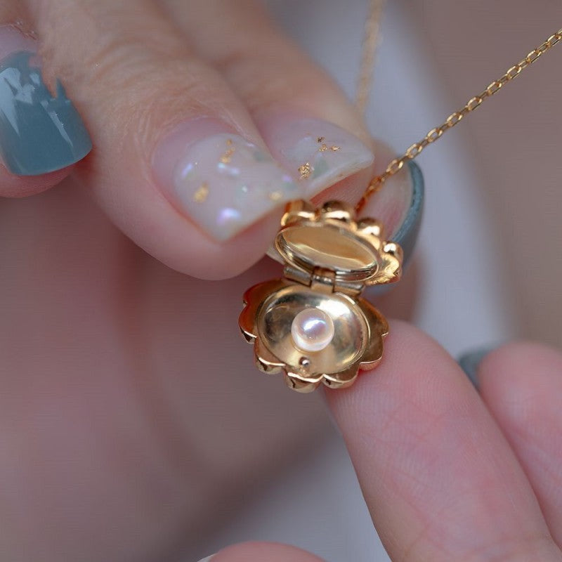 Retro Marine Freshwater Pearl Phase Box Clavicle Chain Female - The Number 1 Things