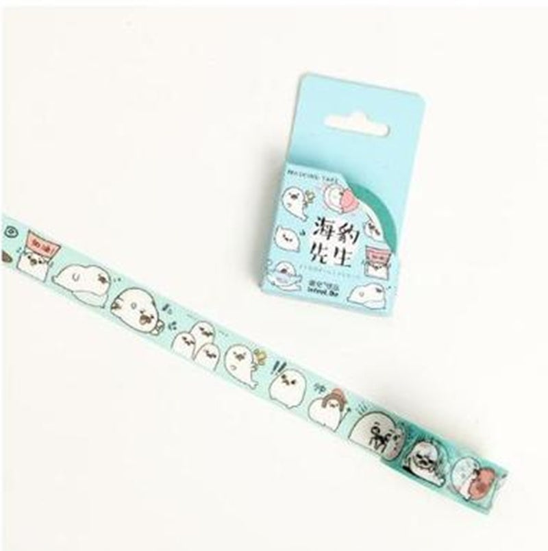 Cute Seal Panda Hamster Animals Masking Washi Tape