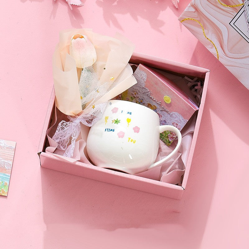 Tuilp Glass Ceramic Cup Girly Heart - The Number 1 Things