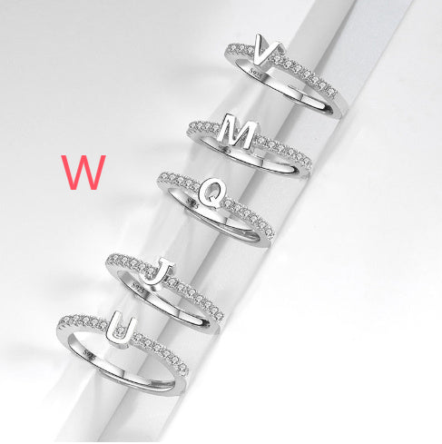 S925 Sterling Silver New Style Micro-inlaid Letters Ring - The Number 1 Things