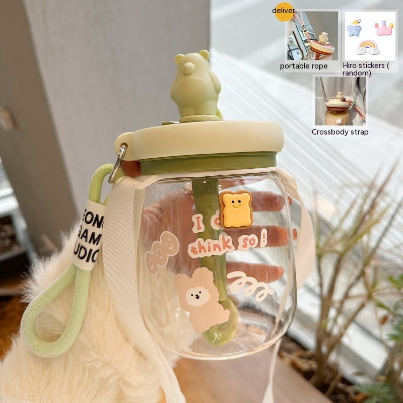 Water Cup Girl Cute Straw Blending Cup - The Number 1 Things