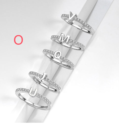 S925 Sterling Silver New Style Micro-inlaid Letters Ring - The Number 1 Things