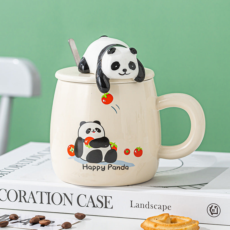 Lying Bear Interactive Cup With Cover With Spoon - The Number 1 Things