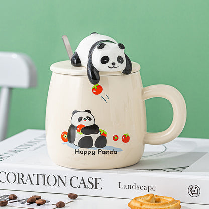 Lying Bear Interactive Cup With Cover With Spoon - The Number 1 Things