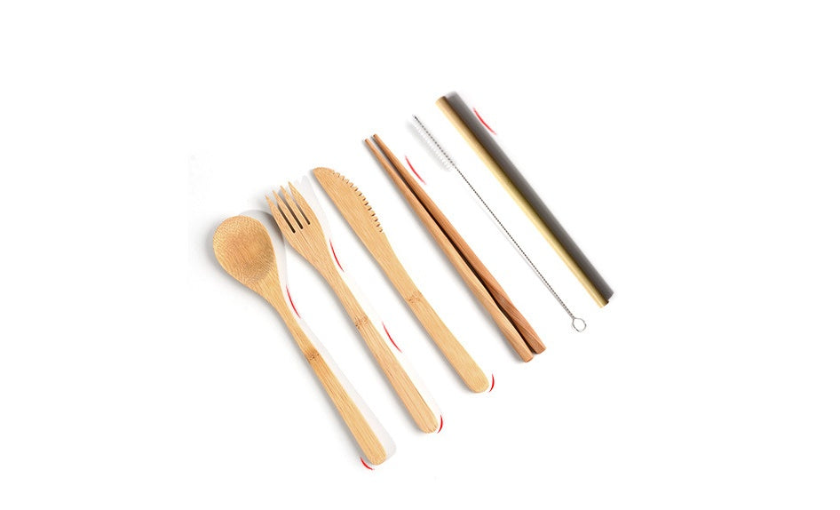 Bamboo Utensils Wooden Travel Cutlery Set Reusable Utensils With Pouch Camping Utensils Zero Waste Fork Spoon Knife Flatware Set - The Number 1 Things