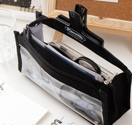 Large Capacity Six-layer Transparent Pen Bag Stationery For Primary School Students