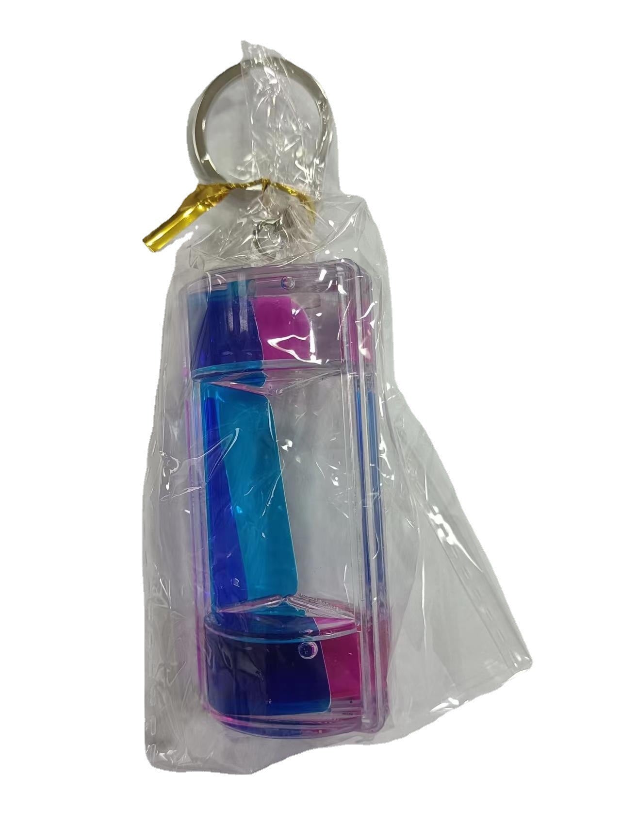 Creative Pressure Relief Double Color Liquid Oil Leakage Keychain Liquid - The Number 1 Things