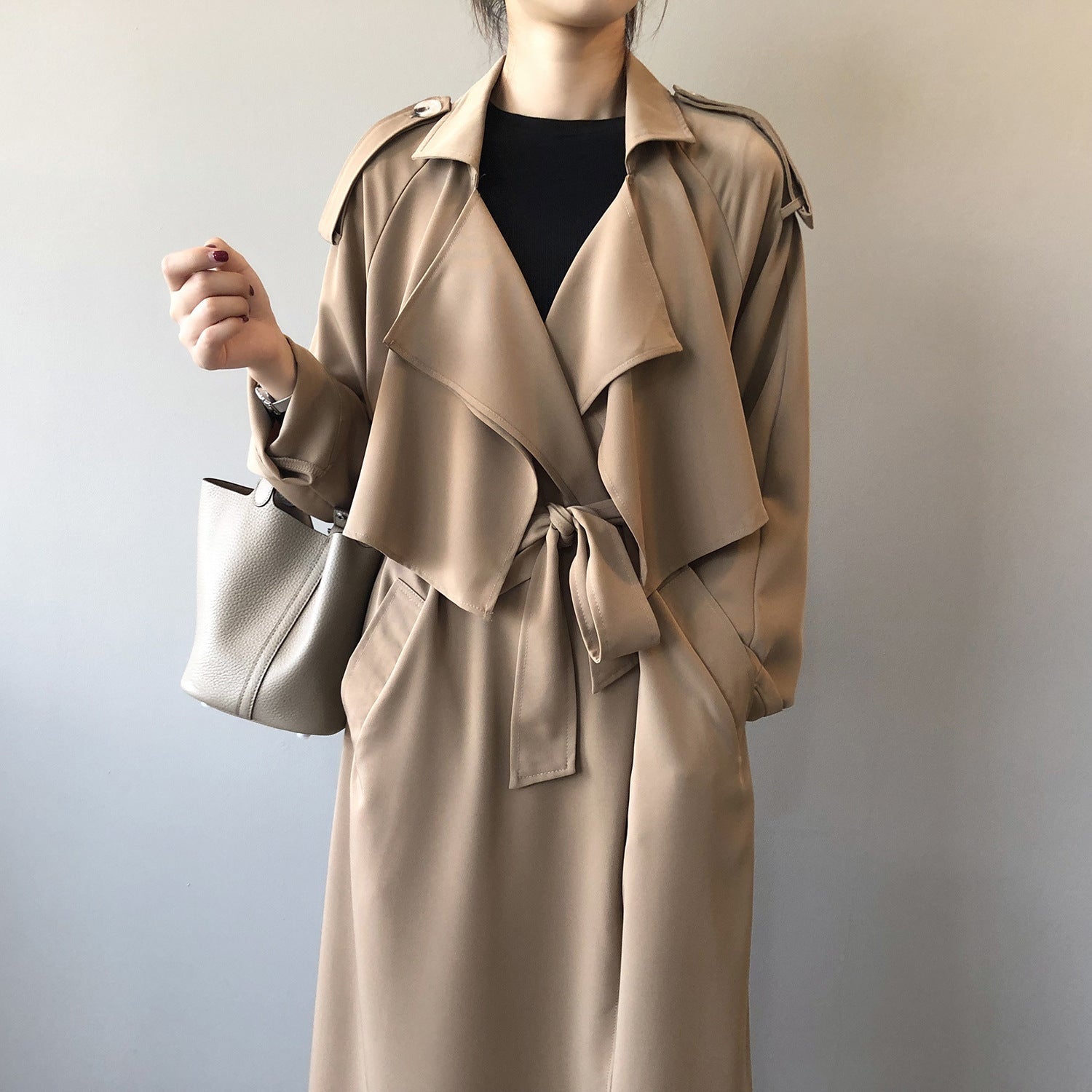 Elegant Long Trench Coat Women's Retro British Style - The Number 1 Things