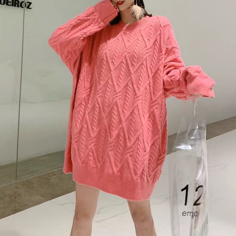 Women's Sweater Thick Retro Hong Kong Style Loose And Lazy Style - The Number 1 Things