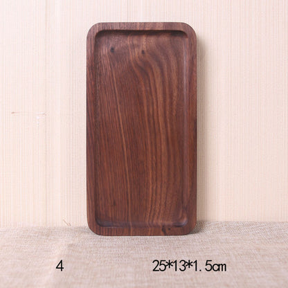 Japanese Style Wooden Black Walnut Rectangular Dinner Plate - The Number 1 Things