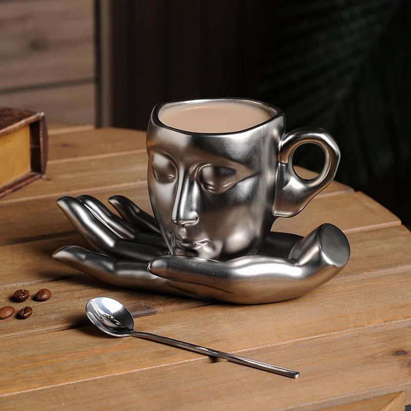 High Temperature Ceramic Creative Abstract Art Hand Fragrance Coffee Cup - The Number 1 Things