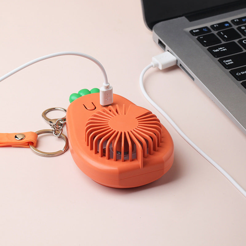 Cartoon Keychain Cute Fruit USB Charging Mini Fan - The Number 1 Things
