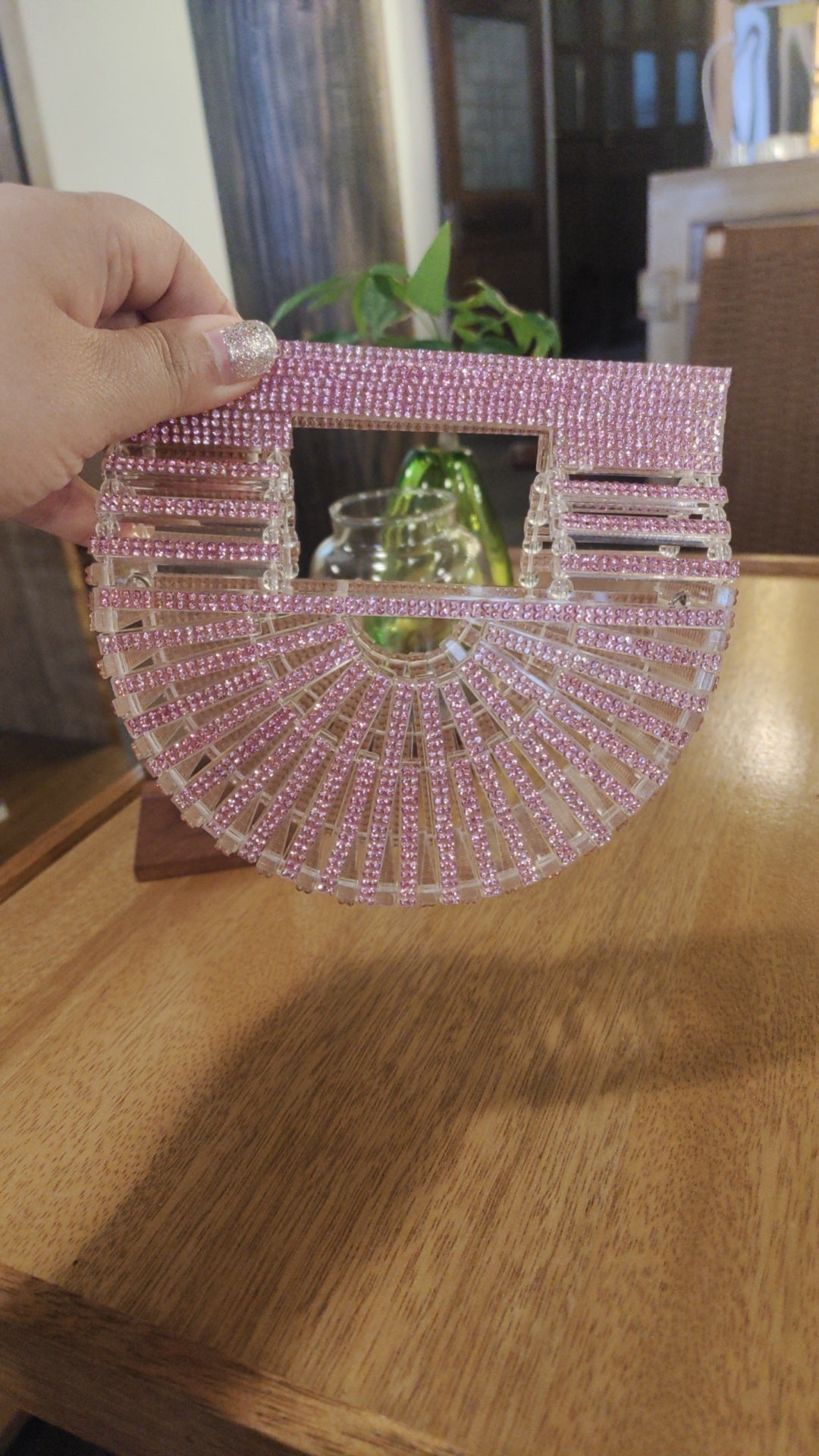 Rhinestone Rhinestone Acrylic Chain Vegetable Basket Crossbody Bag - The Number 1 Things
