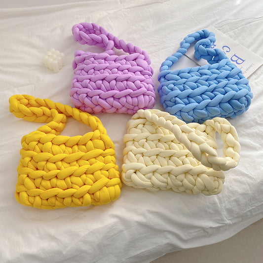 Icelandic Super Thick Wool Diy Hand Knitted Bag - The Number 1 Things